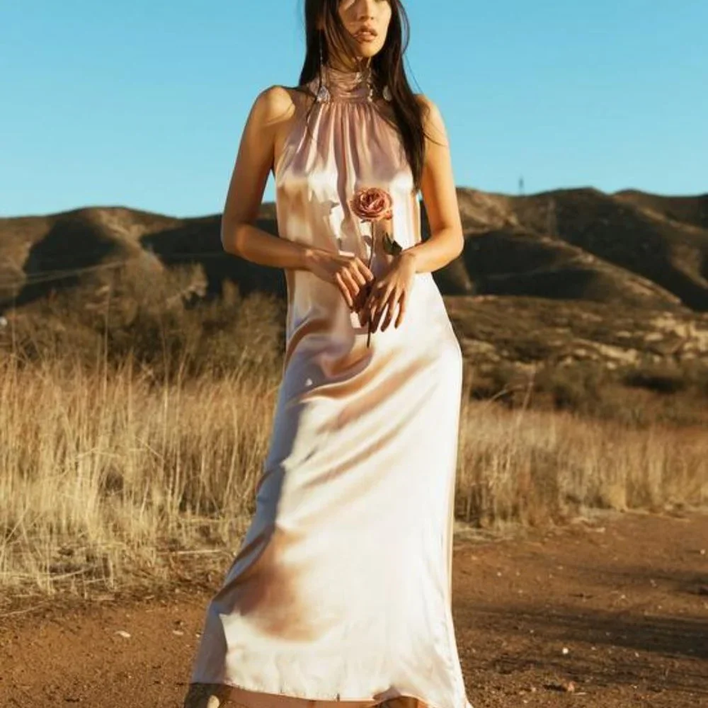 Custom Renee Gown - SIZE 2 / Capri Blue / Shiny - Picture 3 of 9